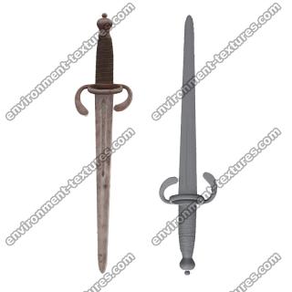 Sword Weapon RAW 3D Scan #6